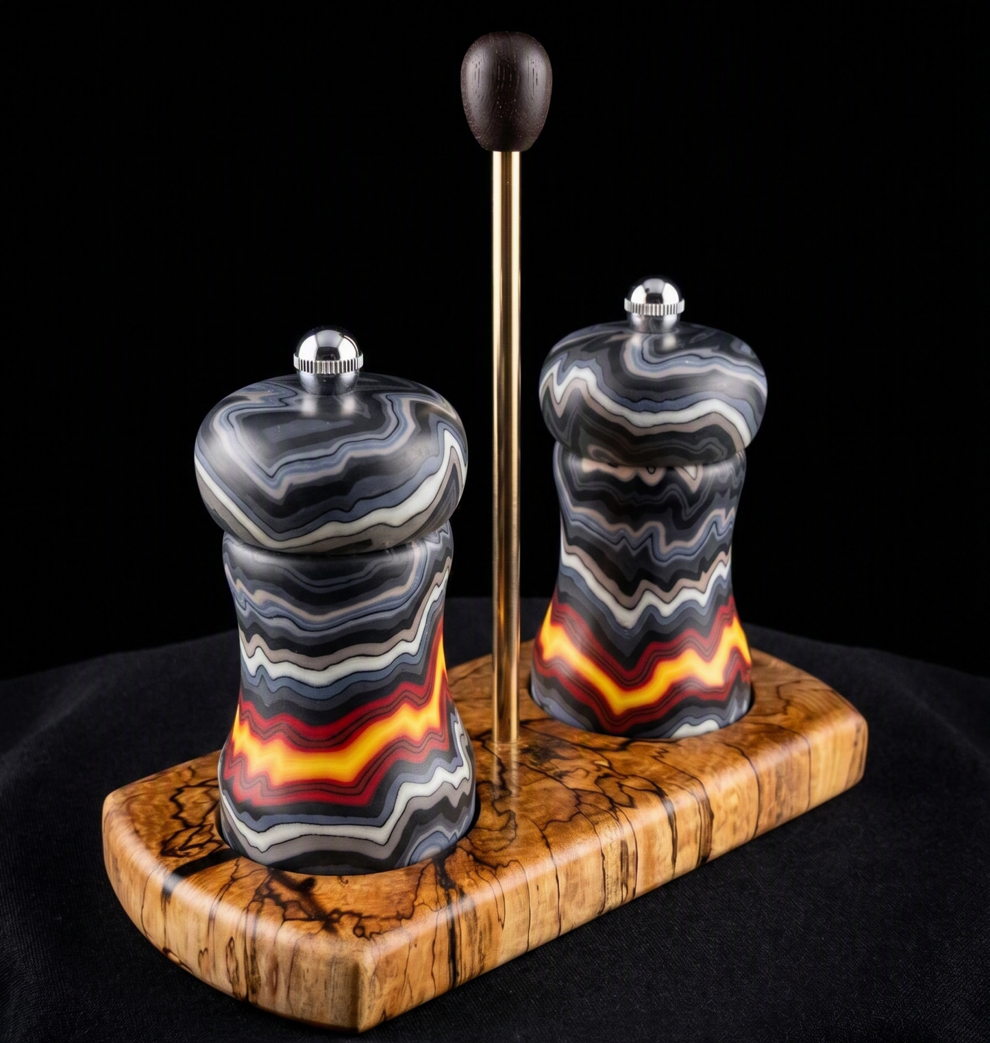 Peugeot Salt & Pepper Mill Set — Handmade Micarta Composite Ready
