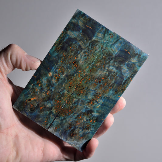 Stabilized Alder Burl Handle Scales #004