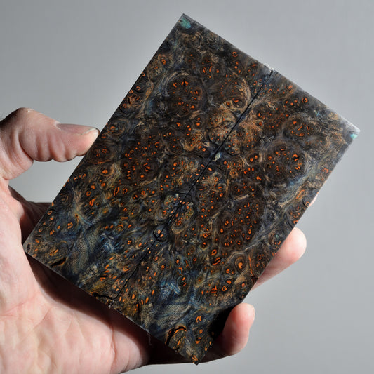 Stabilized Alder Burl Handle Scales #005