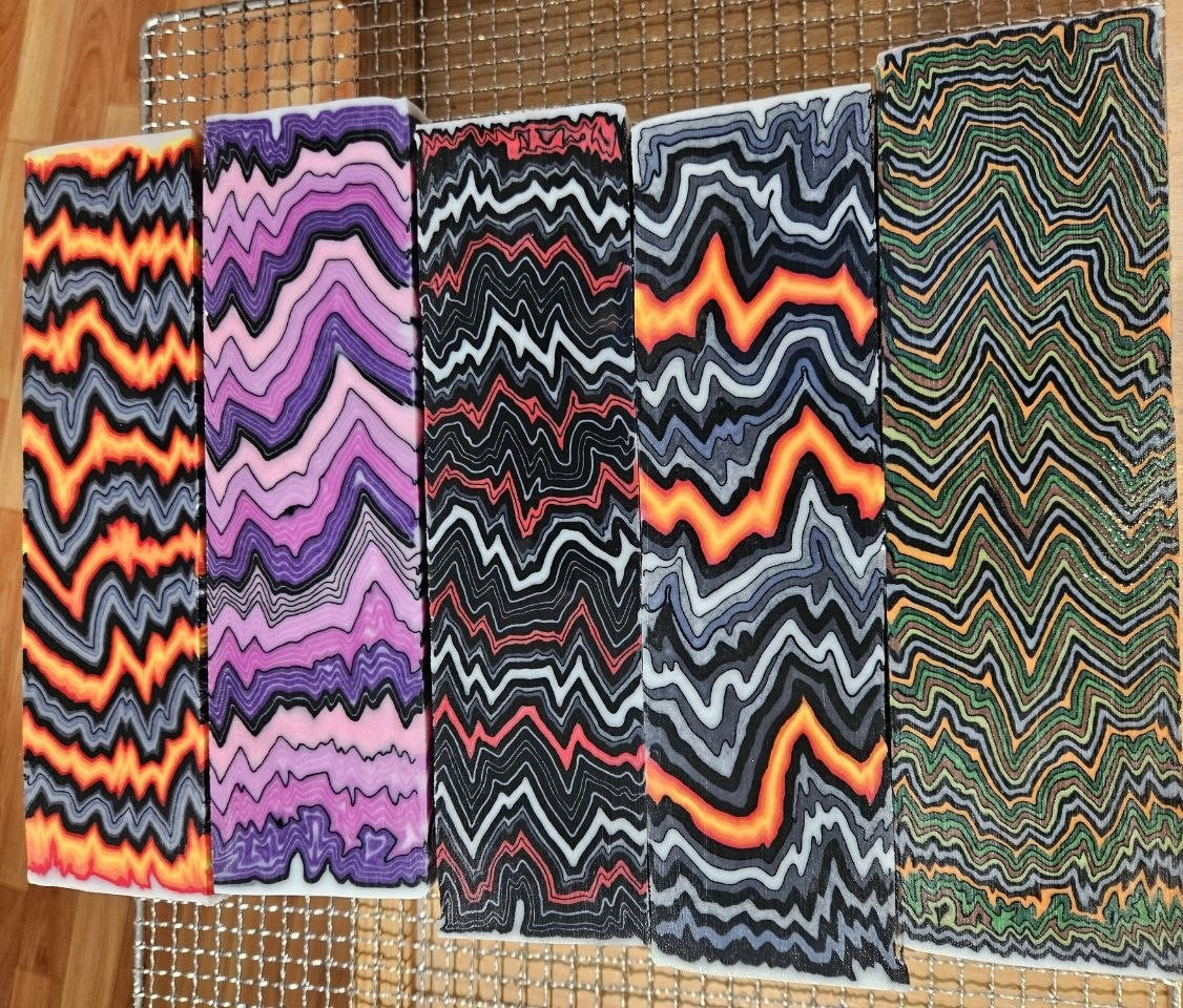 5 x Layered Composite Blocks & Scales #020