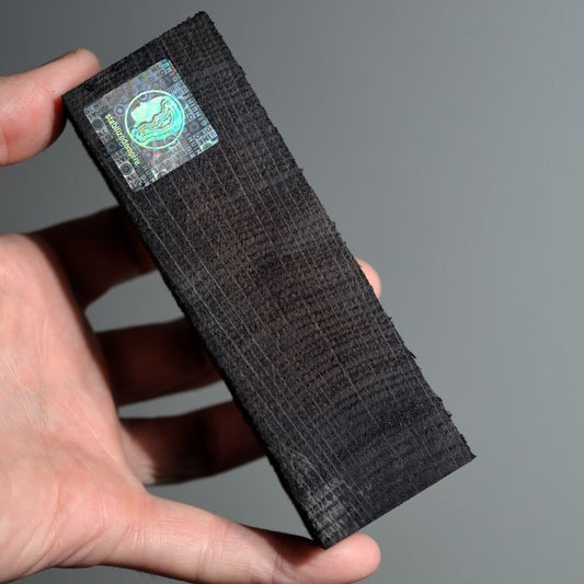 Stabilized Bog Oak Block — Cross Cut